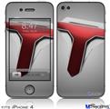 iPhone 4 Decal Style Vinyl Skin - The Tune Army on Grey (DOES NOT fit newer iPhone 4S)